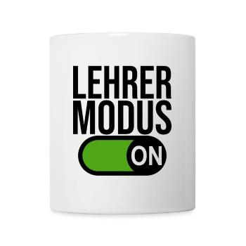 Lehrer Modus (schwarz) - Tasse - Weiß - Vorne