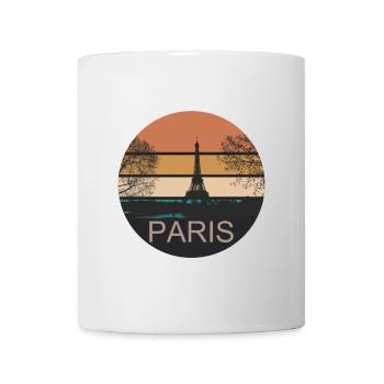 Paris Retro Design - Tasse - Weiß - Vorne