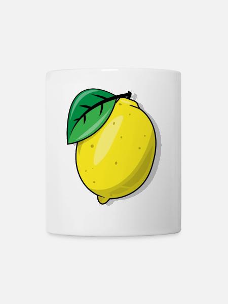 Zitrone - Tasse - Weiß