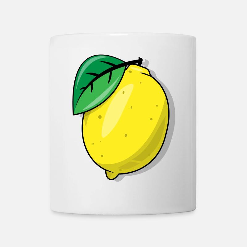 Zitrone - Tasse - Weiß
