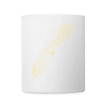 Abstract grid / line / pattern / nature / gold - Mug - white - Front