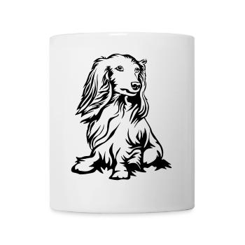 Dackel - Tasse - Weiß - Vorne