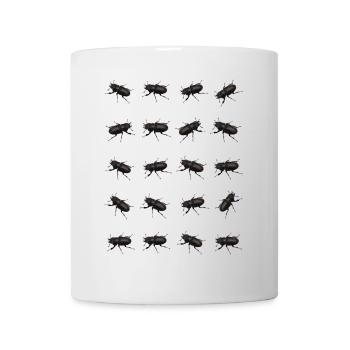Hirschkäfer Muster - Tasse - Weiß - Vorne