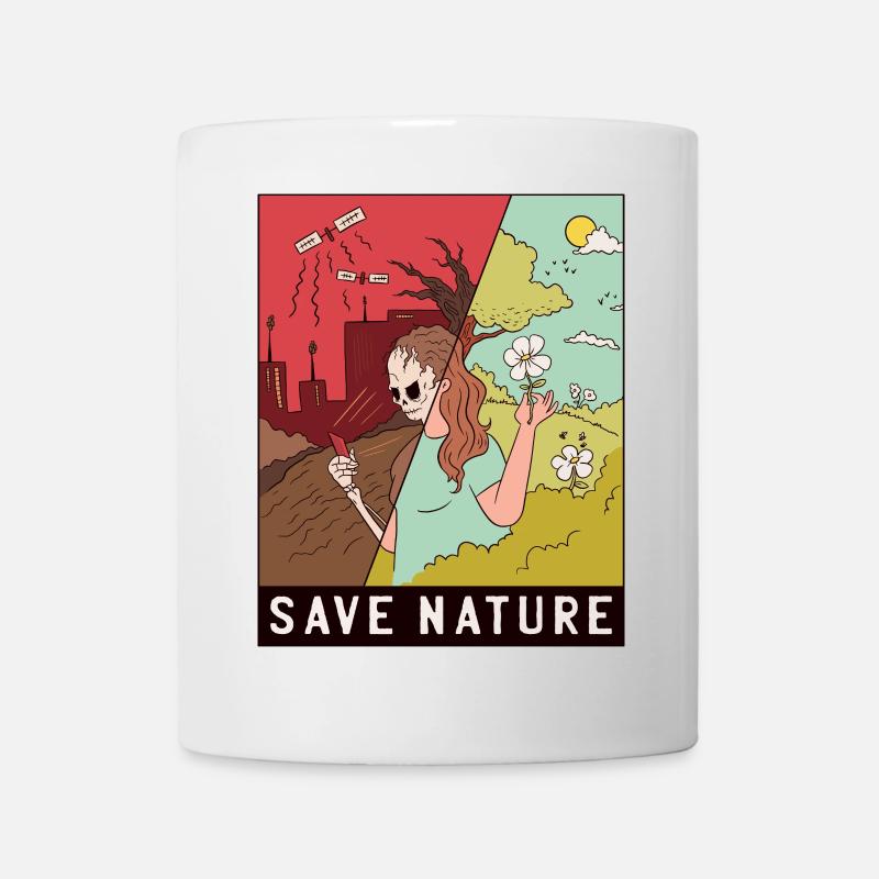 Save Nature (Ökologie) - Tasse - Weiß