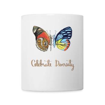 Butterfly Diversity Celebrate Diversity - Mug - white - Front