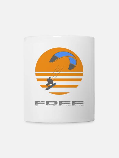 kitesurf - Tasse - Weiß
