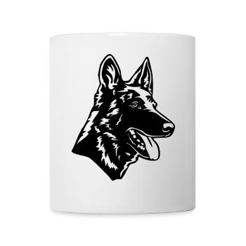 Hollandse Herder Kopf - Mug - white - Front