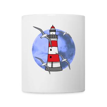 Phare du nord de l’Allemagne Nautique Maritim Seagull - Mug blanc - blanc - Devant