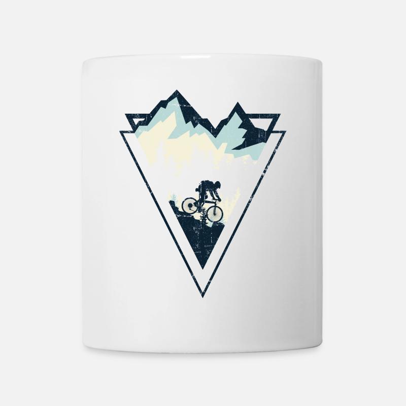 Écusson VTT Alpin - Mug blanc - blanc