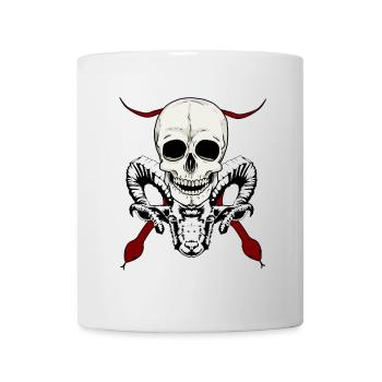 Devil Satan Satan Satanic Demon Devilish Skull - Mug - white - Front