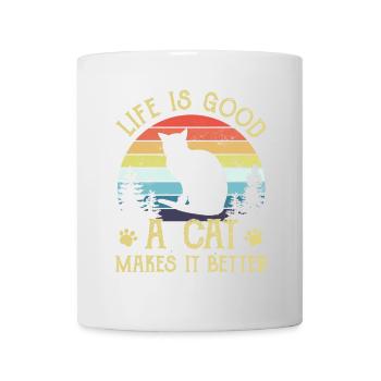 Katze Katzen - Tasse - Weiß - Vorne
