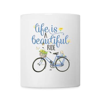 Bicycle in spring - Mug - white - Front