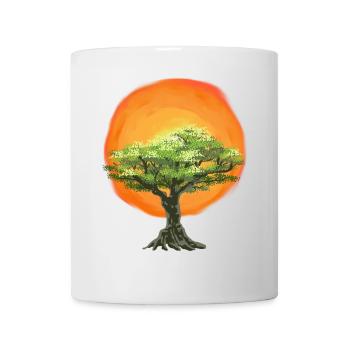 Olivenbaum Bäume Natur Sonnenschein Sonne - Tasse - Weiß - Vorne