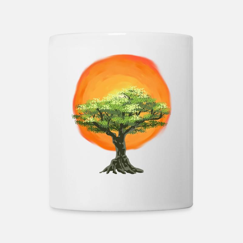 Olivenbaum Bäume Natur Sonnenschein Sonne - Tasse - Weiß