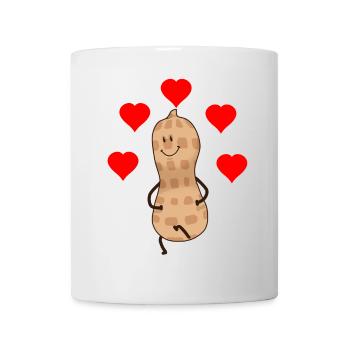 Heartfelt Peanut Nut Gift Idea Valentine - Mug - white - Front