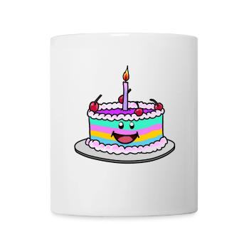 Rainbow Birthday Cake Cake Fantasy - Mug - white - Front
