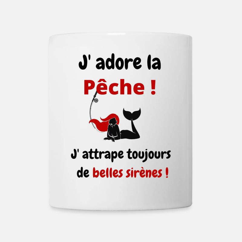 pêche, pêcheurs - Mug blanc - blanc