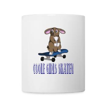Cool Girls Skating / Skateboard / Sayings / Trend - Mug - white - Front