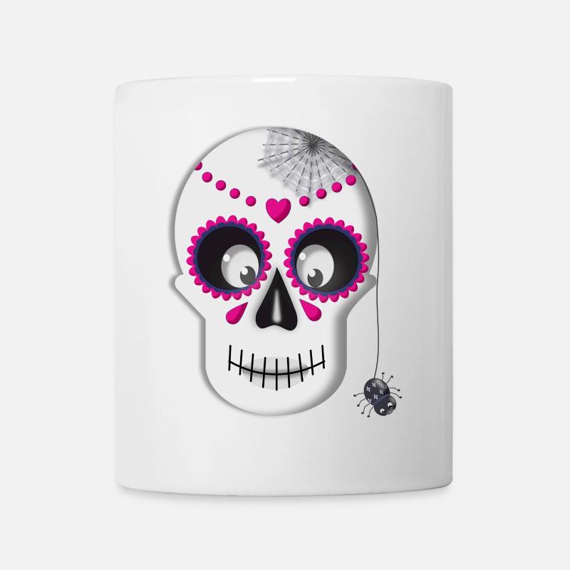 Sugar Skull - Tasse - Weiß