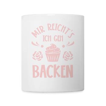 Backen Bäcker Bäckerin - Tasse - Weiß - Vorne