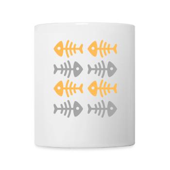 A school of fish in the middle of the ocean - Mug - white - Front