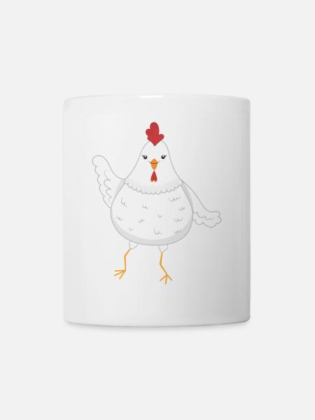 Poulet poules - Mug blanc - blanc