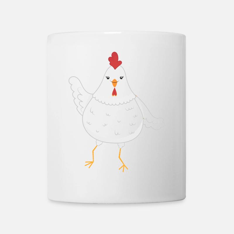 Poulet poules - Mug blanc - blanc