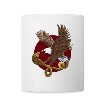 Adler und Schlange - Tasse - Weiß - Vorne