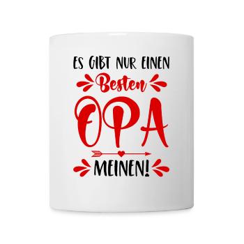 Es gibt nur einen besten Opa - Meinen! Enkelkind - Tasse - Weiß - Vorne