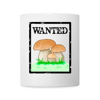 Wanted, porcini mushroom, men's mushroom, Röhrling mushroom - Mug - white - Front
