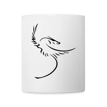 drache figur mythos dragonfly dachensymbol phoenix - Tasse - Weiß - Vorne