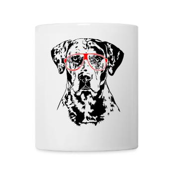 LOUISIANA CATAHOULA LEOPARD DOG Lunettes Wilsigns - Mug blanc - blanc - Devant