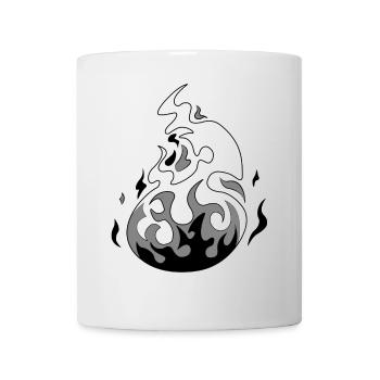 white flame - Mug - white - Front