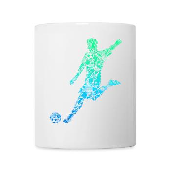 Fußball Fußballer Kinder Jungen Herren - Tasse - Weiß - Vorne