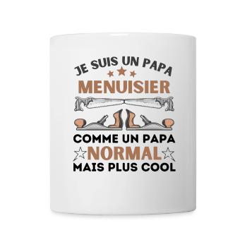 PAPA MENUISIER NORMAL - Mug blanc - blanc - Devant