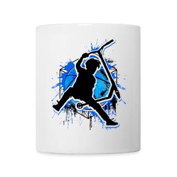 Scooter - Stuntscooter - Scooter - Scooter Blue - Mug - white - Front