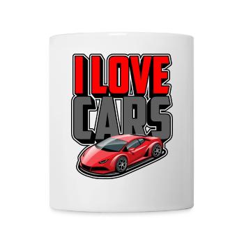 J’adore les voitures - Mug blanc - blanc - Devant