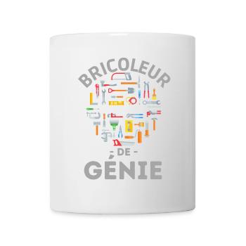 Bricoleur de génie - Mug blanc - blanc - Devant