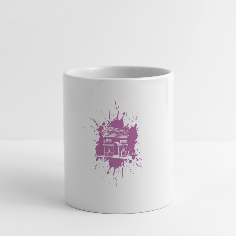 | de l’Arc de triomphe Arc de Triomphe Paris | Éclabousser Mug blanc