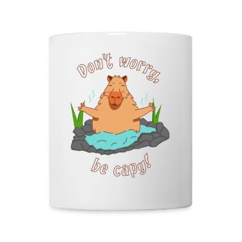 Capybara Meditation capybara funny saying - Mug - white - Front