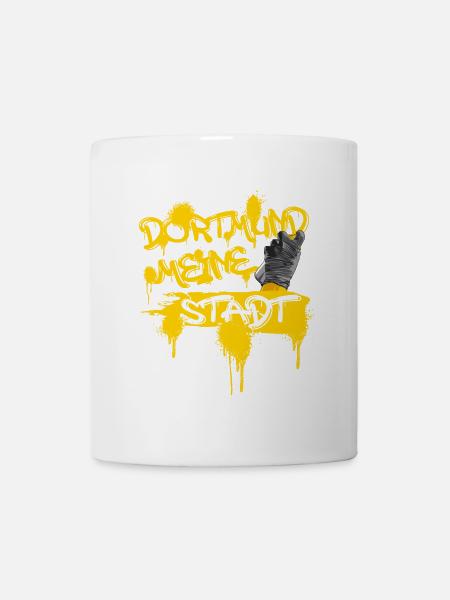 Dortmund meine Stadt Graffiti - Tasse - Weiß
