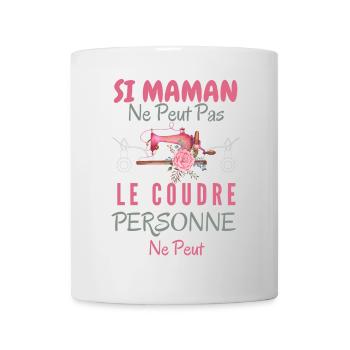 Humour Maman couturière - Mug blanc - blanc - Devant
