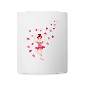 Klassische Tänzerin - Tasse - Weiß - Vorne