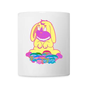Rabbit Ecstasy Drugs Mushrooms Out Nature Lover Retro - Mug - white - Front