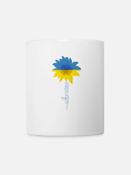 Soutenez l’Ukraine avec Je soutiens l’Ukraine - Mug blanc - blanc