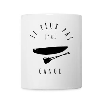 canoe - j'peux pas j'ai canoe - je peux pas j'ai - Mug blanc - blanc - Devant