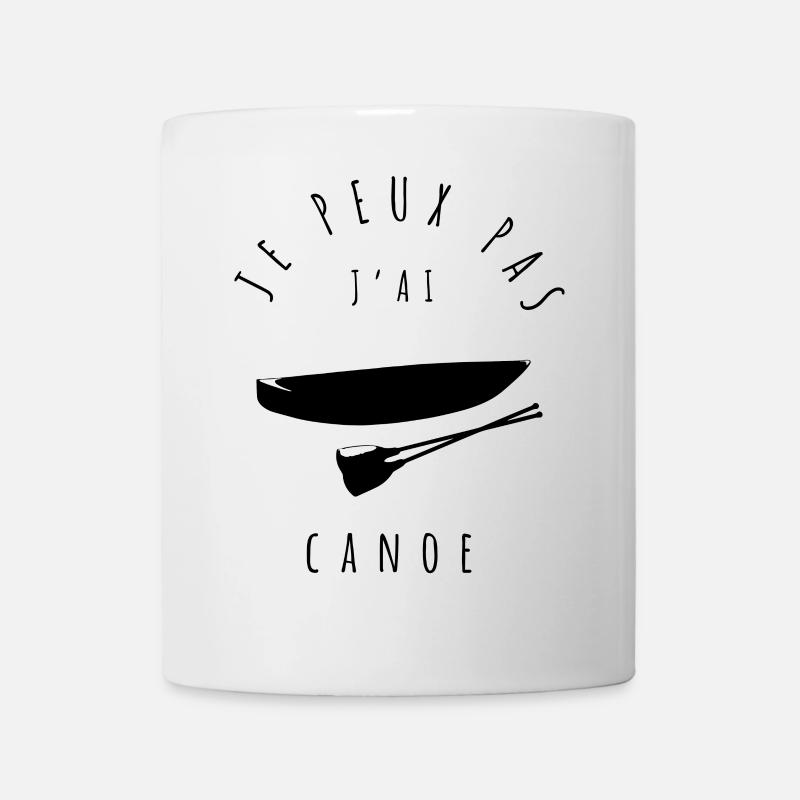 canoe - j'peux pas j'ai canoe - je peux pas j'ai - Mug blanc - blanc