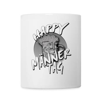 Happy Männertag Bier - Tasse - Weiß - Vorne