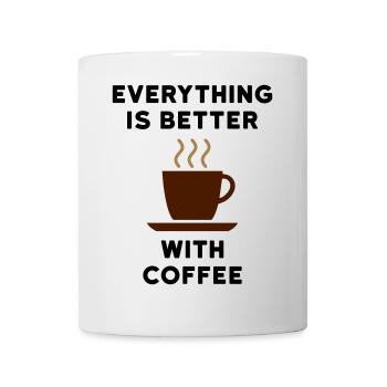 Everything is better with coffee - Mug - white - Front