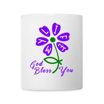 Kirche god bless you - Tasse - Weiß - Vorne